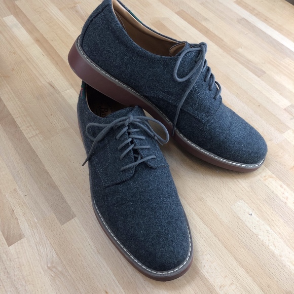 Bass Other - “Pasadena” Grey Wool Flannel Oxfords